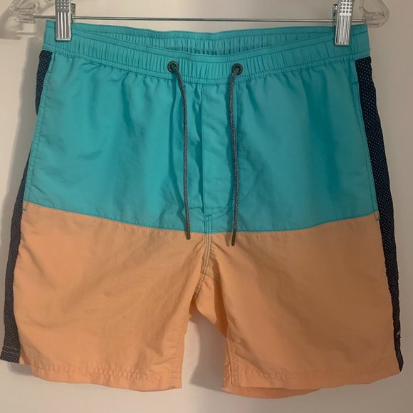 Barney Cools Tea/Peach/Polka Swim Trunks - Picture 1 of 7